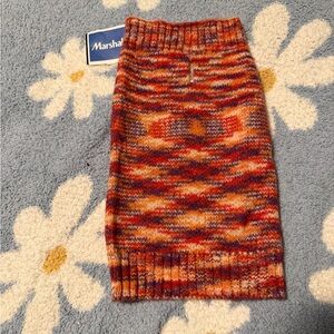 Source Unknown Multicolor Knit Dog Sweater